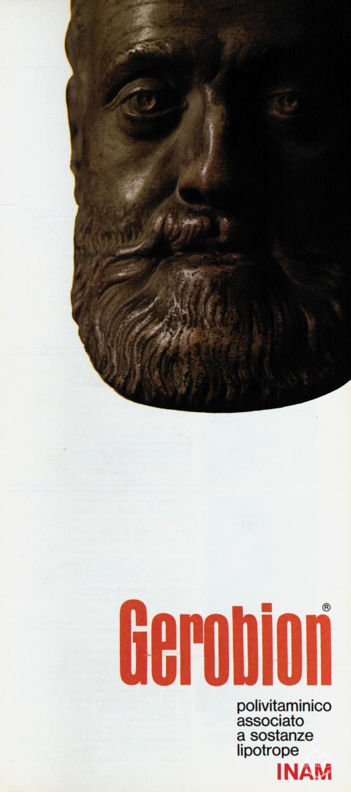 Pubblicità del "Gerobion", polivitaminico, marzo 1968