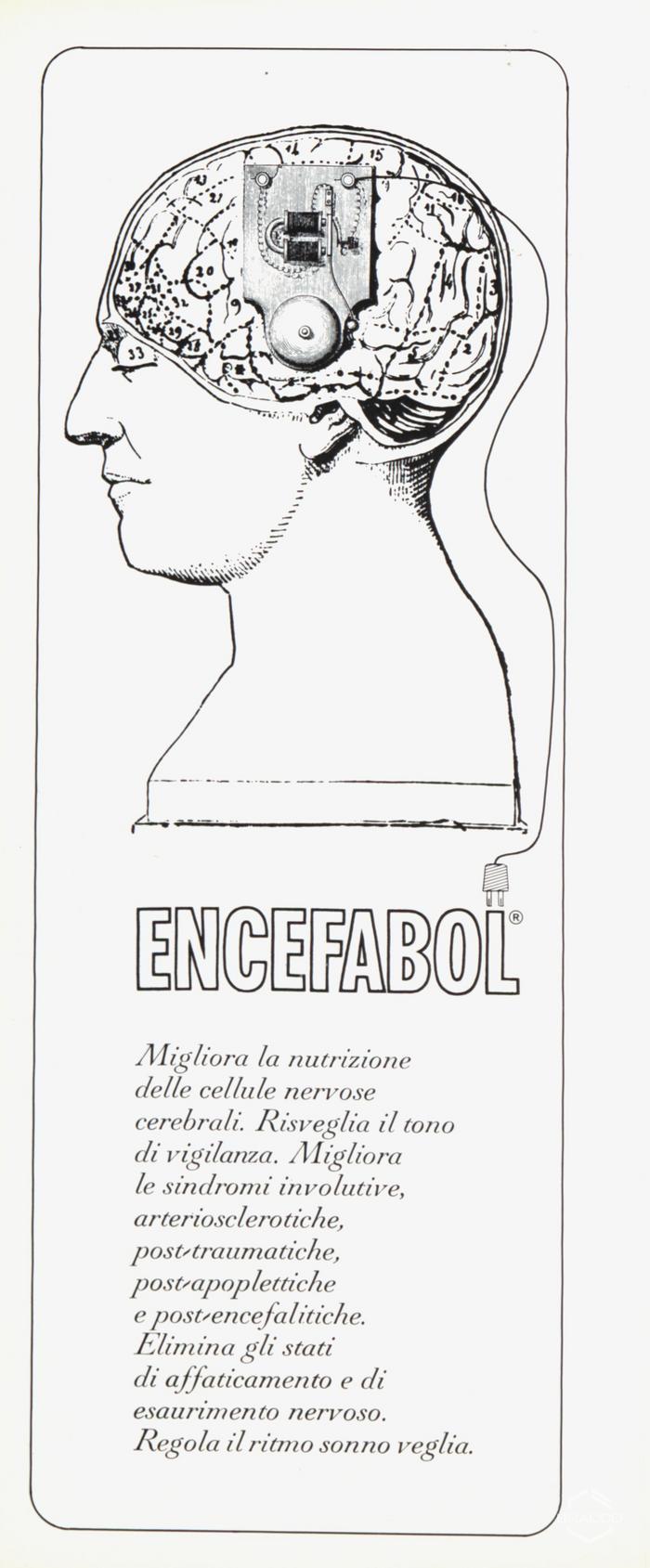Pubblicità del farmaco "Encefabol", marzo 1968
