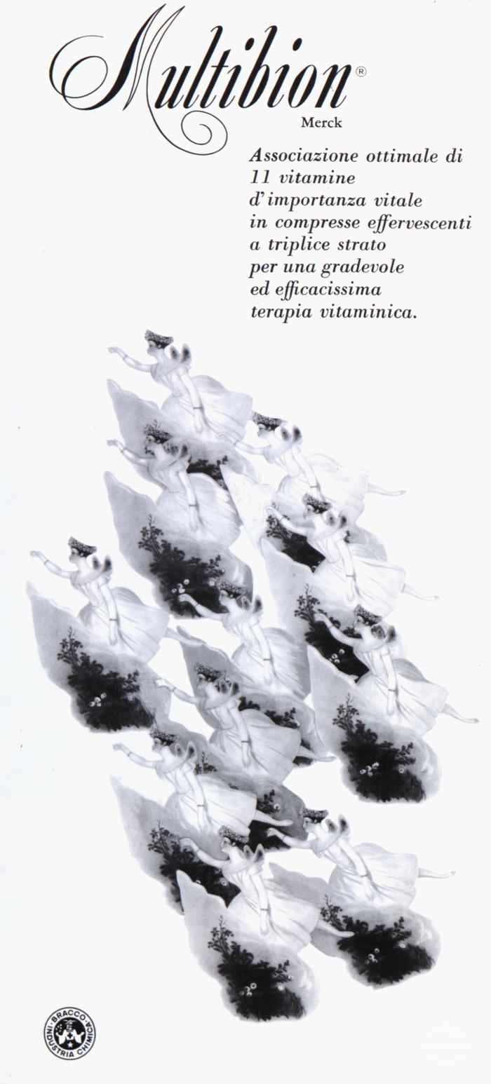 Pubblicità del farmaco "Multibion Merck", associazione di 11 vitamine, ottobre 1967