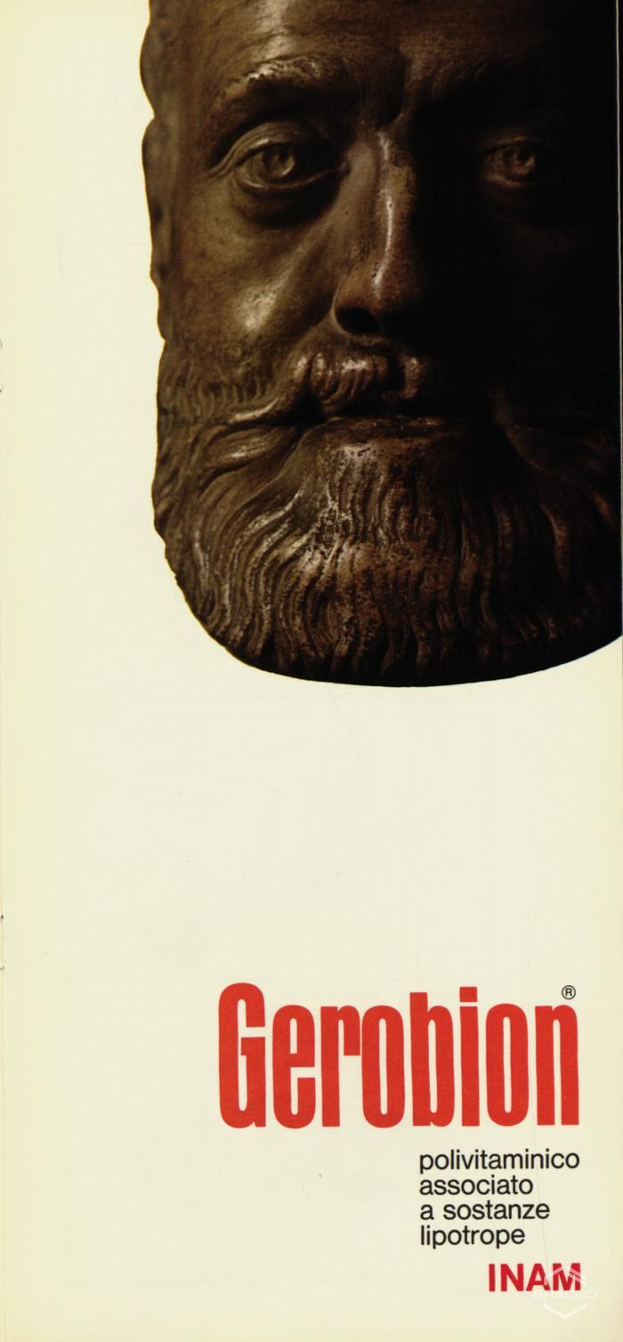 Pubblicità del "Gerobion", polivitaminico, ottobre 1968