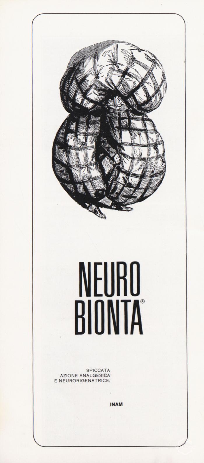 Pubblicità del farmaco "Neurobionta", febbraio 1969