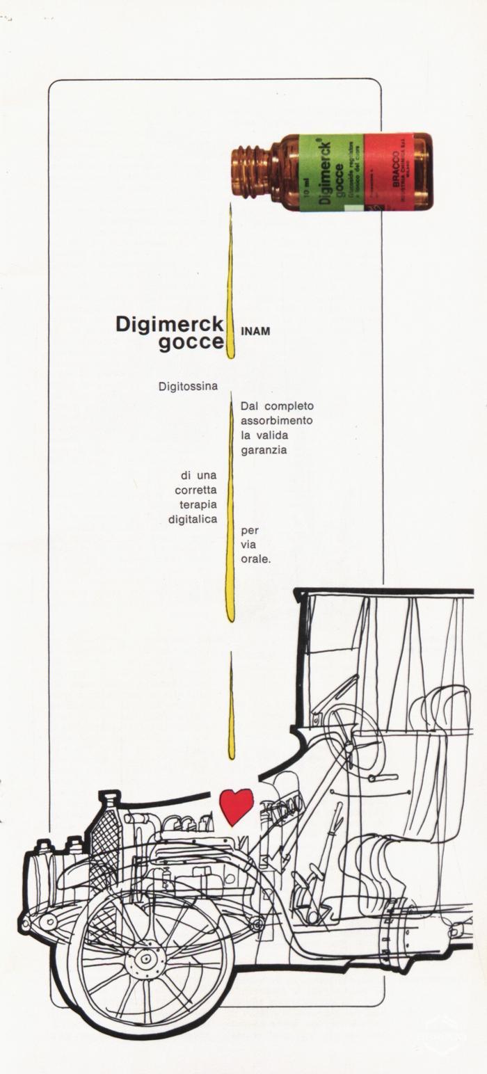 Pubblicità del farmaco "Digimerck gocce", febbraio 1969
