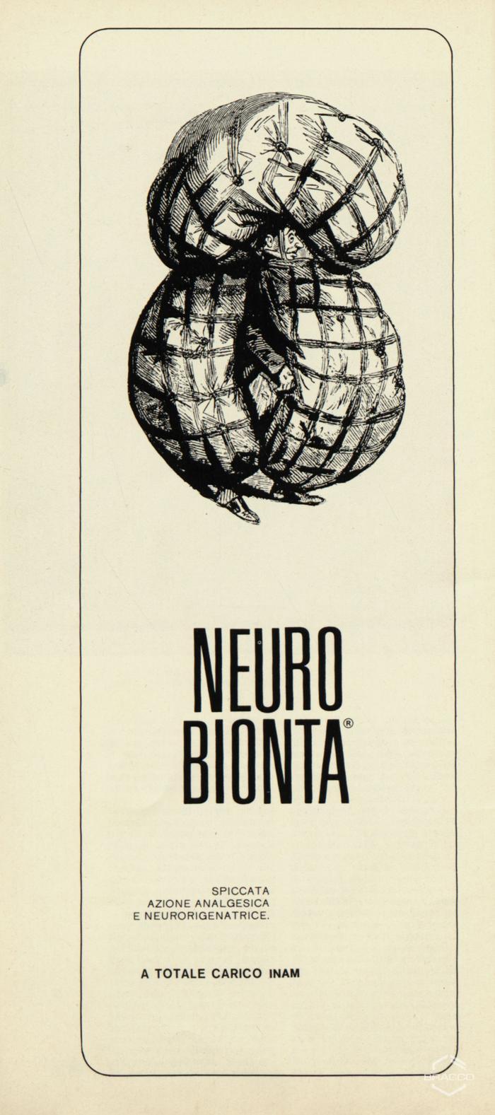 Pubblicità del "Neurobionta", agosto 1970