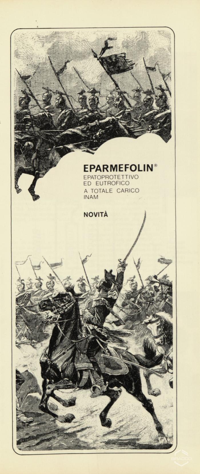 Pubblicità del farmaco "Eparmefolin", agosto 1970