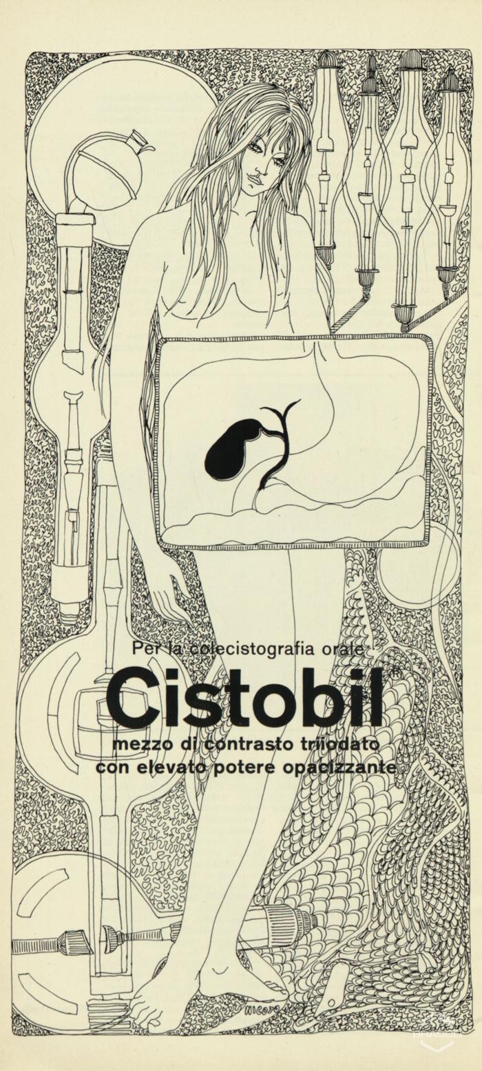 Pubblicità del "Cistobil", dicembre 1970