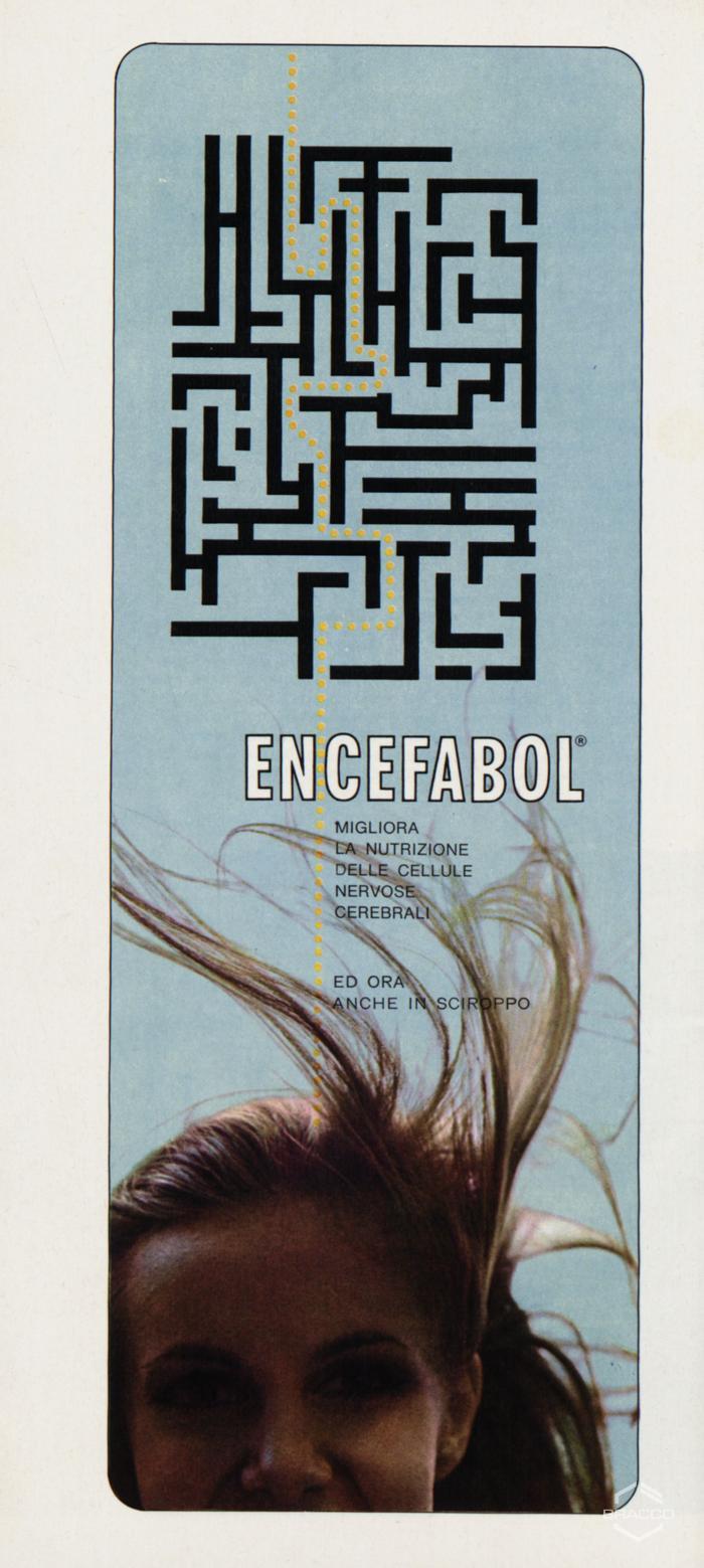 Pubblicità del farmaco "Encefabol", ottobre 1970
