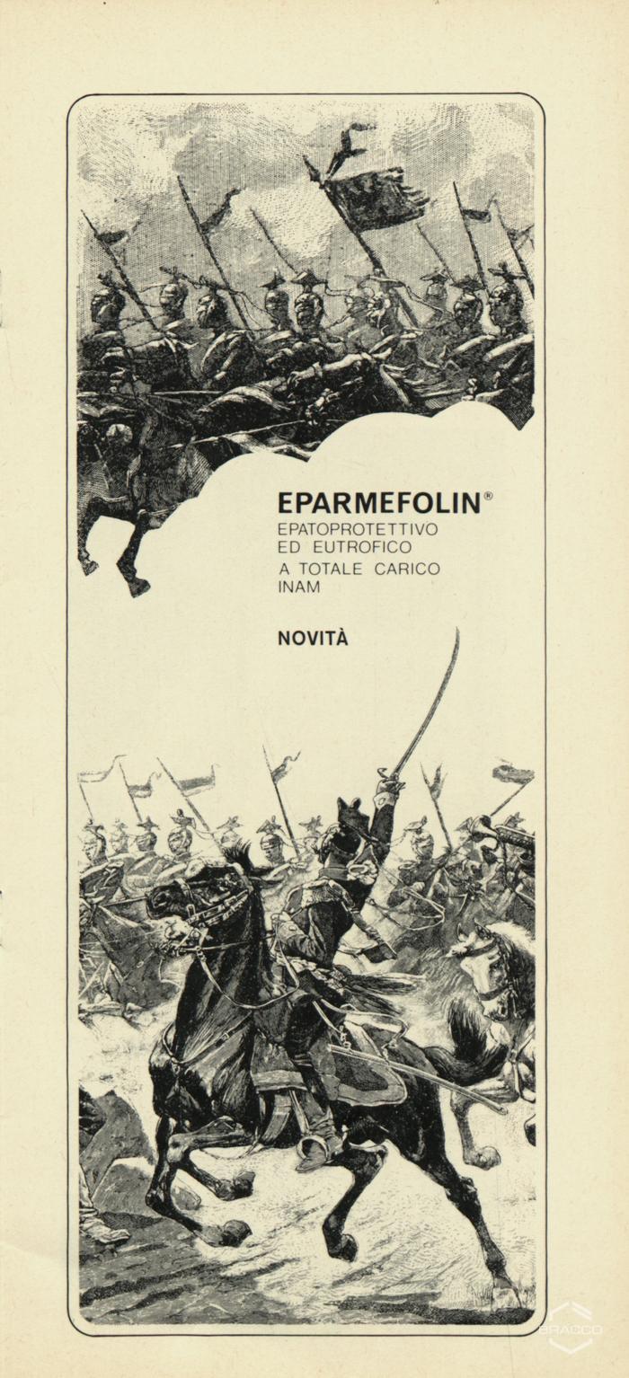 Pubblicità del farmaco "Eparmefolin", dicembre 1970